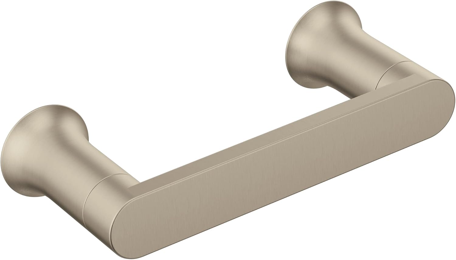 Moen Genta LX Brushed Nickel Modern Wall Mount Pivoting Toilet Paper Holder. Modern Toilet Roll Holder for Bathroom. BH3808BN